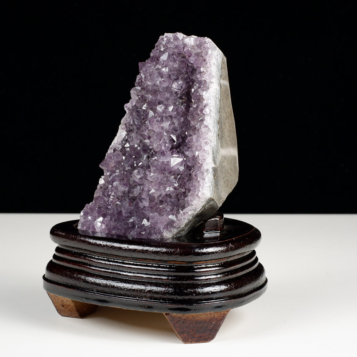 アメジスト クラスター ウルグアイ産 アメジスト 原石 置物 amethyst アメシスト 台座付属 花型 一点物  182-6230