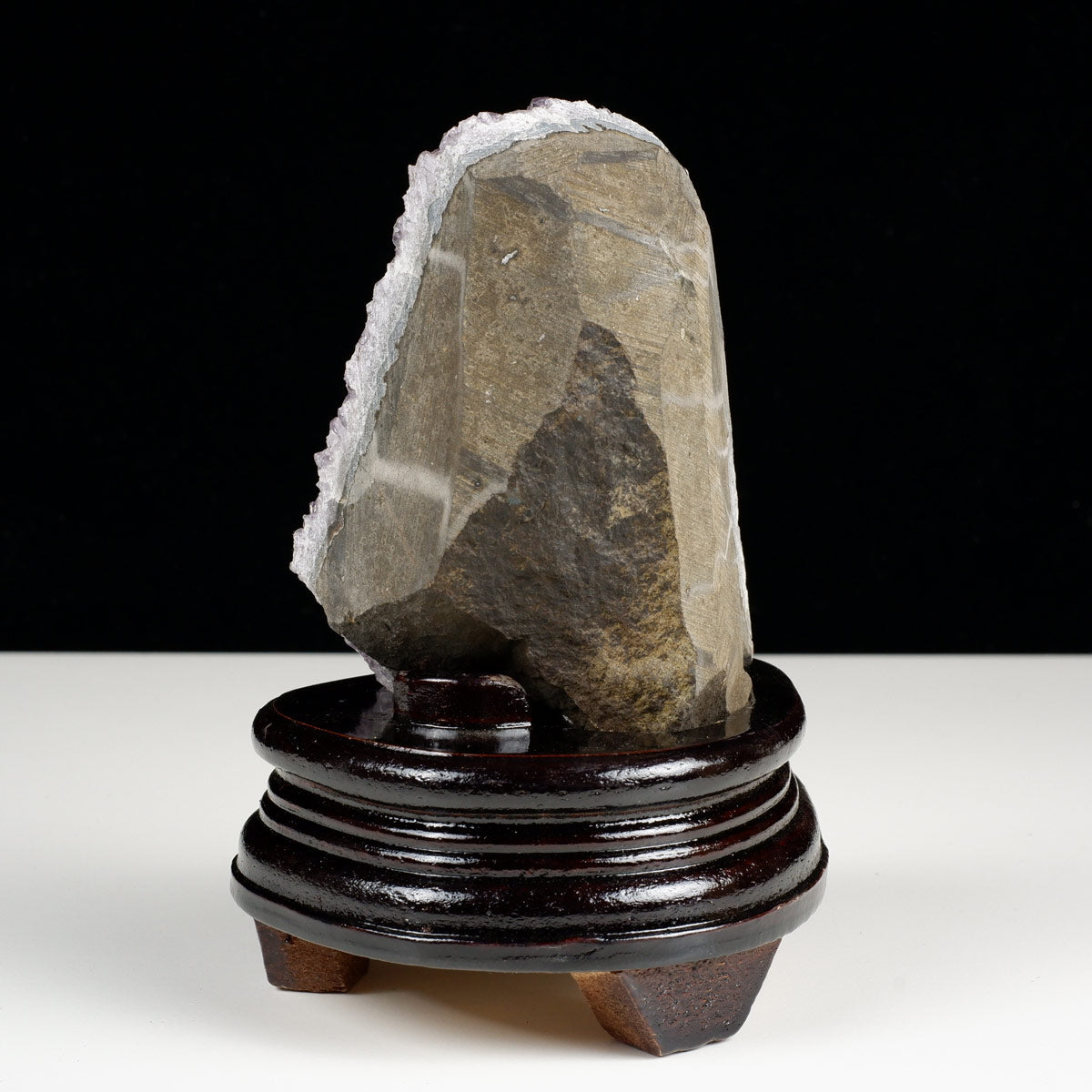 アメジスト クラスター ウルグアイ産 アメジスト 原石 置物 amethyst アメシスト 台座付属 花型 一点物  182-6230