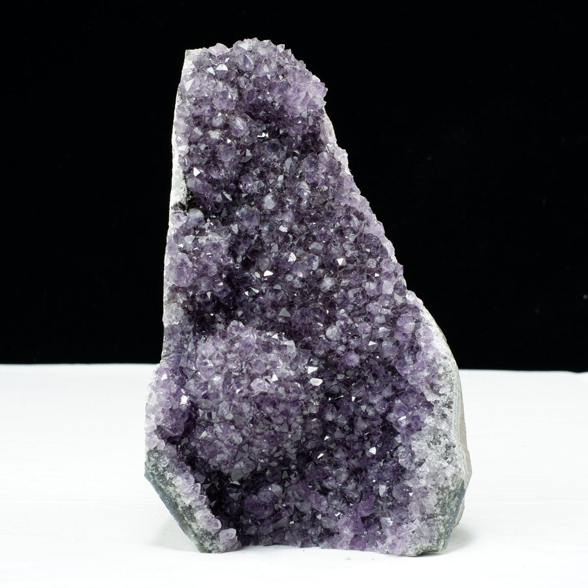 2Kg アメジスト クラスター ウルグアイ産 アメジスト 原石 amethyst 台座付属 花型 一点物  182-6479