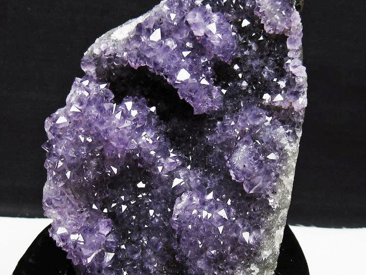 アメジスト クラスター ウルグアイ産 アメジスト 原石 amethyst 台座付属 花型 一点物  182-6486