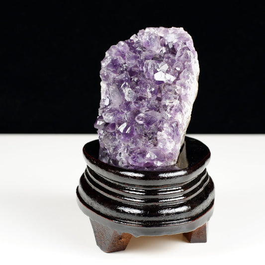 アメジスト クラスター ウルグアイ産 アメジスト 原石 amethyst 台座付属 花型 一点物  182-6492