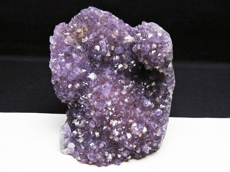 アメジスト クラスター ウルグアイ産 アメジスト 原石 amethyst カルサイト付き 花型 一点物  182-6667