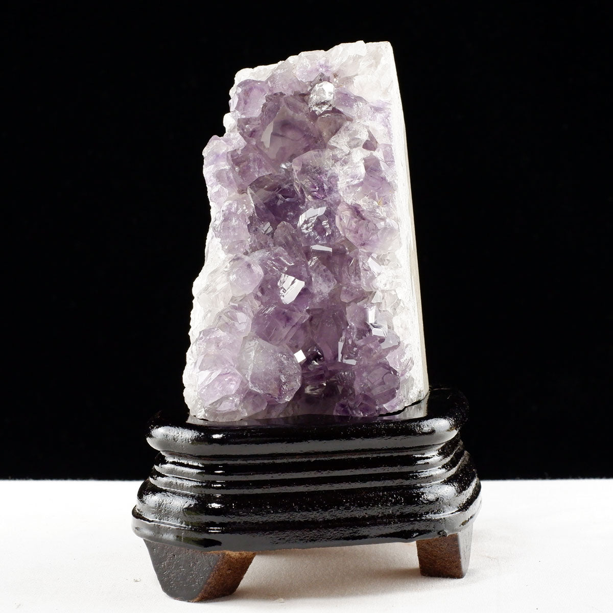 1.2Kg アメジスト クラスター ウルグアイ産 アメジスト 原石 amethyst 台座付属 一点物  182-7019