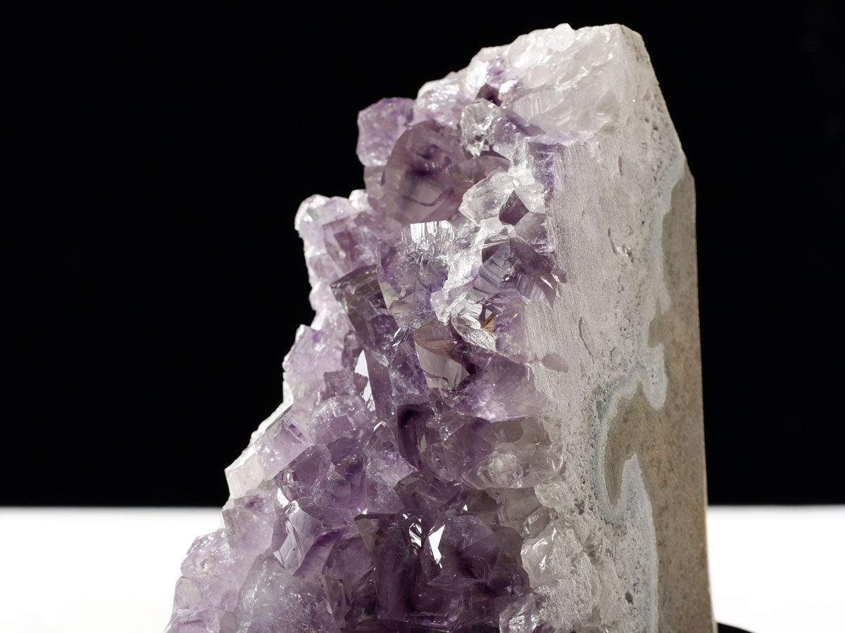 1.2Kg アメジスト クラスター ウルグアイ産 アメジスト 原石 amethyst 台座付き 一点物  182-7019