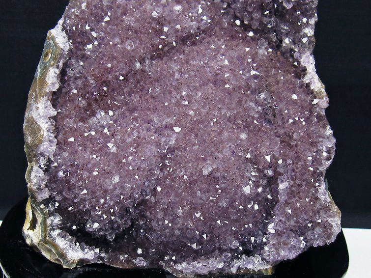 1.7Kg アメジスト クラスター ウルグアイ産 アメジスト 原石 amethyst 台座付属 花型 一点物  182-7047