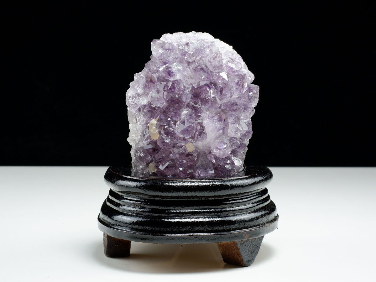 アメジスト クラスター ウルグアイ産 アメジスト 原石 amethyst 台座付き 花型 一点物  182-7118