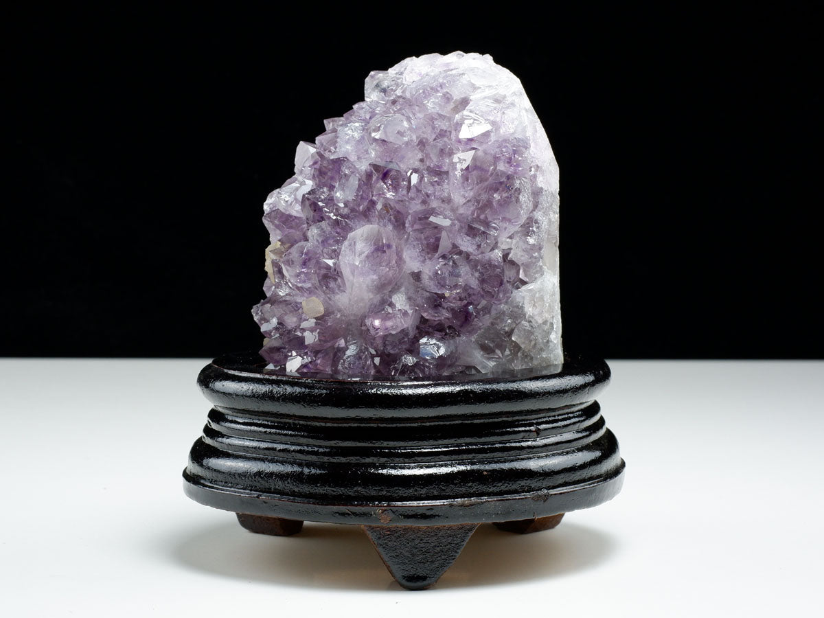 アメジスト クラスター ウルグアイ産 アメジスト 原石 amethyst 台座付き 花型 一点物  182-7118