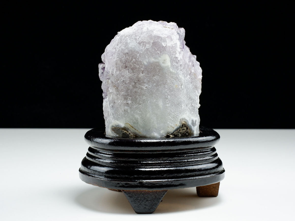 アメジスト クラスター ウルグアイ産 アメジスト 原石 amethyst 台座付き 花型 一点物  182-7118