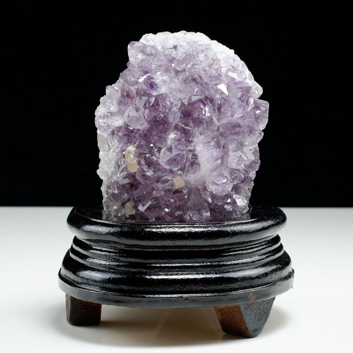 アメジスト クラスター ウルグアイ産 アメジスト 原石 amethyst 台座付き 花型 一点物  182-7118