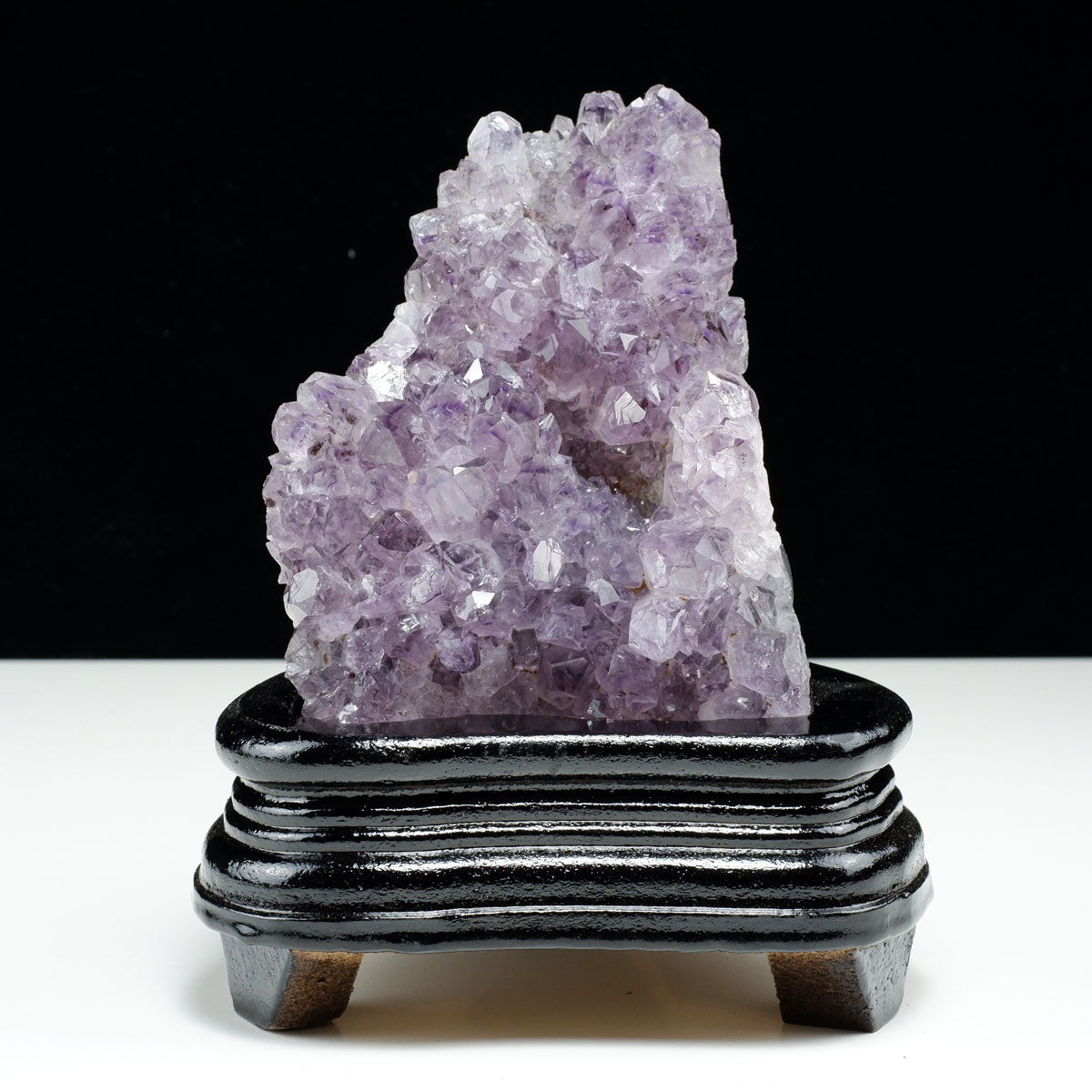 アメジスト クラスター ウルグアイ産 アメジスト 原石 amethyst 台座付き 花型 一点物  182-7126