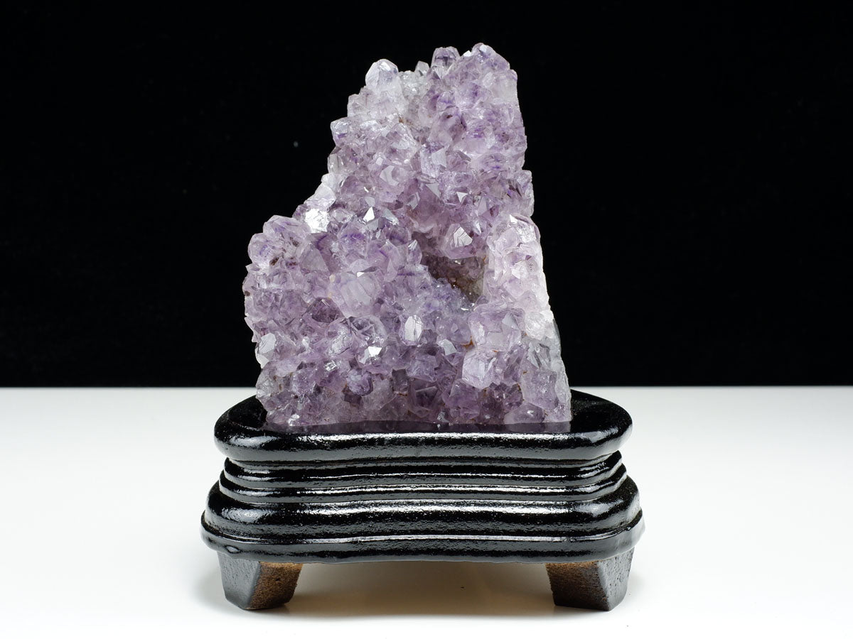 アメジスト クラスター ウルグアイ産 アメジスト 原石 amethyst 台座付き 花型 一点物  182-7126
