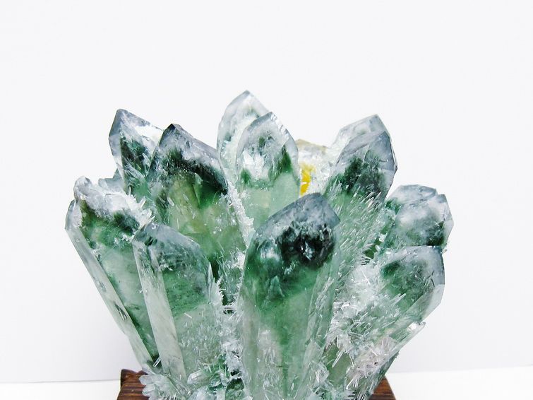 緑水晶 クラスター 原石 台座付属 一点物  182-7417