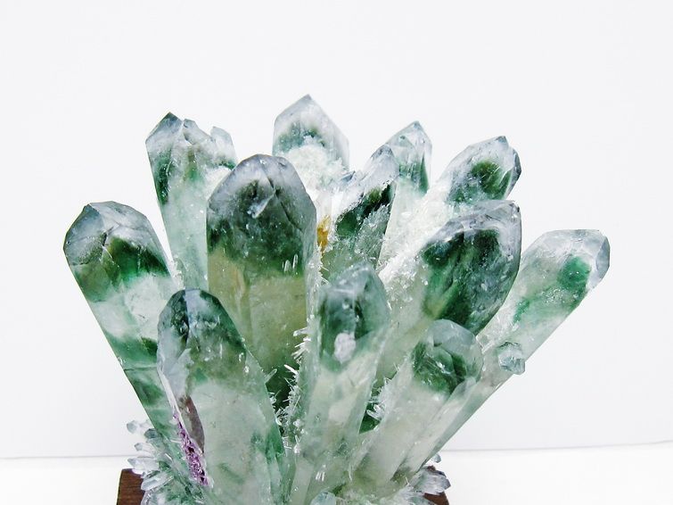 緑水晶 クラスター 原石 台座付属 一点物 182-7435