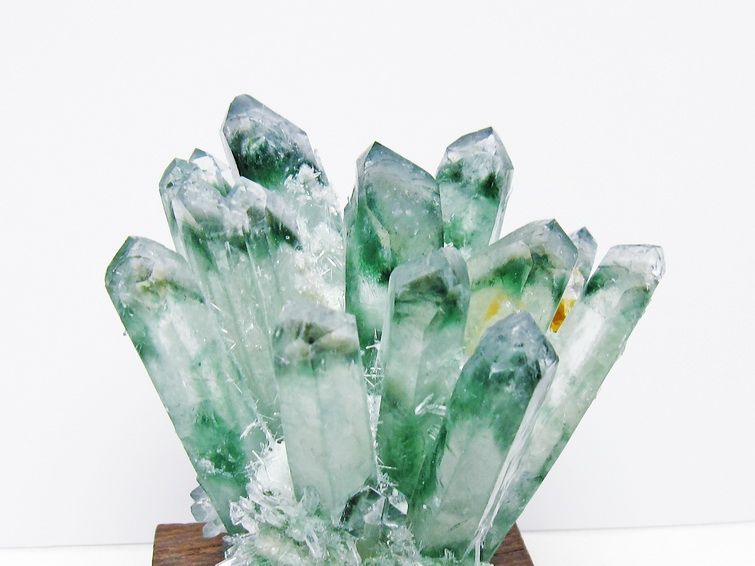 緑水晶 クラスター 原石 台座付属 一点物 182-7445