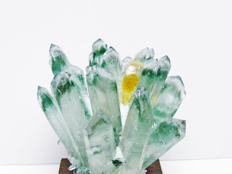 緑水晶 クラスター 原石 台座付属 一点物 182-7447