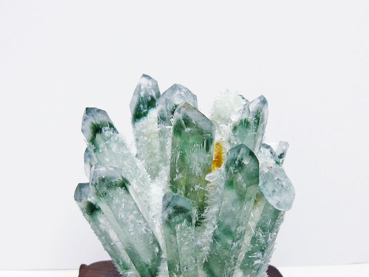 緑水晶 クラスター 原石 台座付属 一点物 182-7463