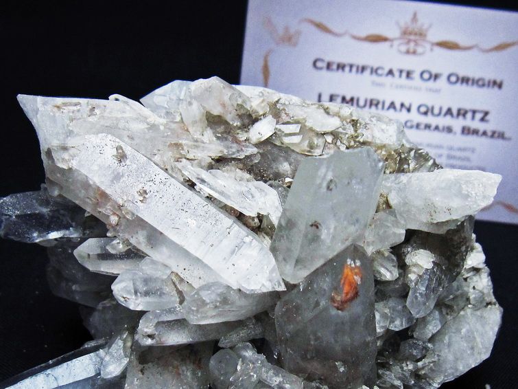 水晶クラスター 原石 ブラジル ミナスジェライス州 コリント産 一点物 レムリアンシード 182-7874