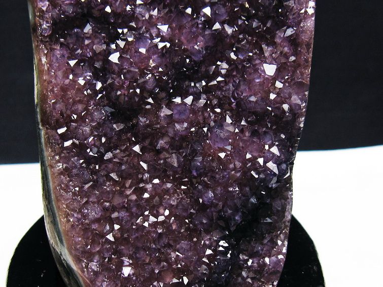 アメジスト クラスター ウルグアイ産 原石 amethyst 一点物 台座付属 182-7913