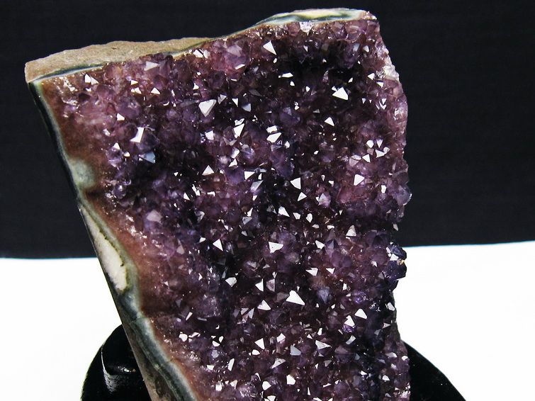 アメジスト クラスター ウルグアイ産 原石 amethyst 一点物 台座付属 182-7913