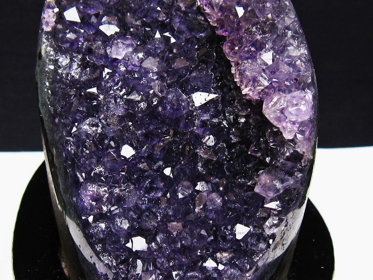 アメジスト クラスター ウルグアイ産 原石 amethyst 一点物 台座付属 182-7914