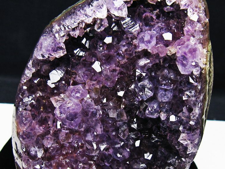 アメジスト クラスター ウルグアイ産 原石 amethyst 一点物 台座付属 182-7918