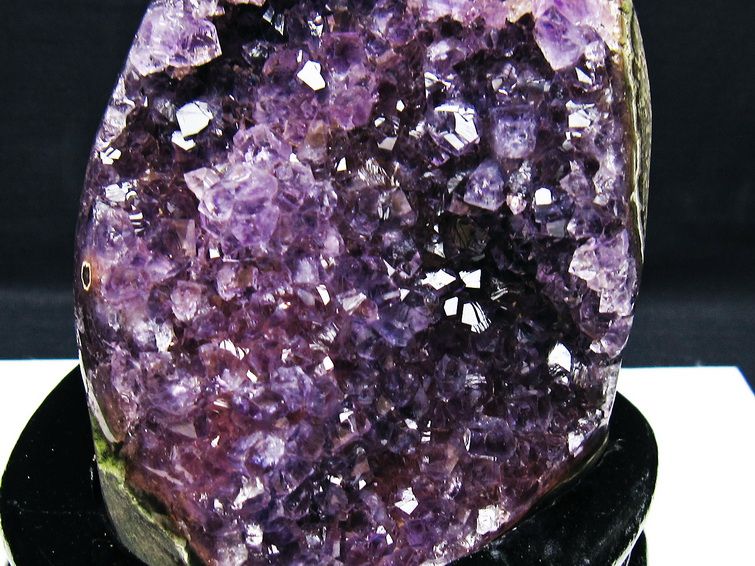 アメジスト クラスター ウルグアイ産 原石 amethyst 一点物 台座付属 182-7918