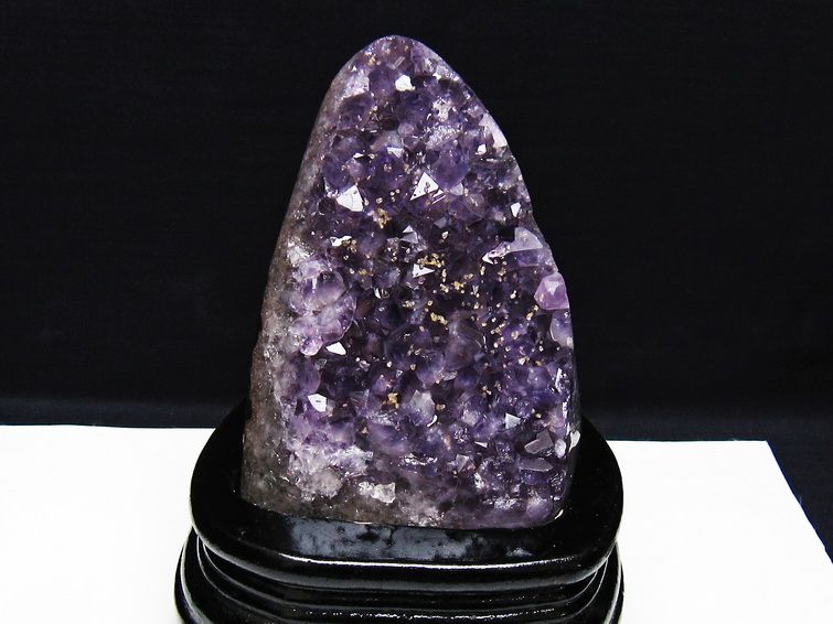 アメジスト クラスター ウルグアイ産 原石 amethyst 一点物 台座付属 182-7919