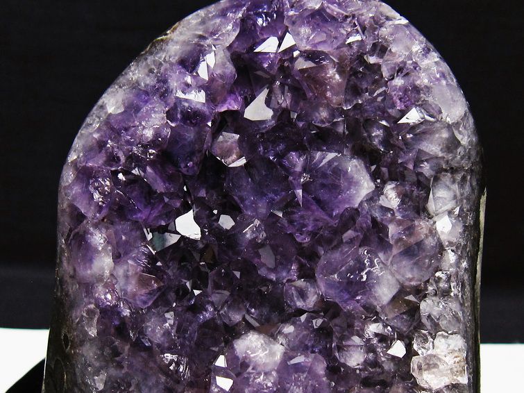 1.3Kg アメジスト クラスター ウルグアイ産 原石 amethyst 一点物 台座付属 182-7921