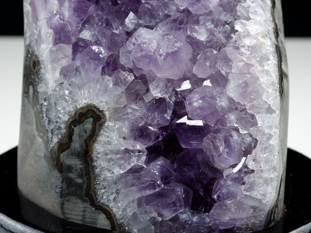 1.3Kg アメジスト クラスター ウルグアイ産 原石 amethyst 一点物 台座付属 182-7921 【sold out】