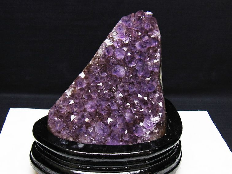 アメジスト クラスター ウルグアイ産 原石 amethyst 一点物 台座付属 182-7922