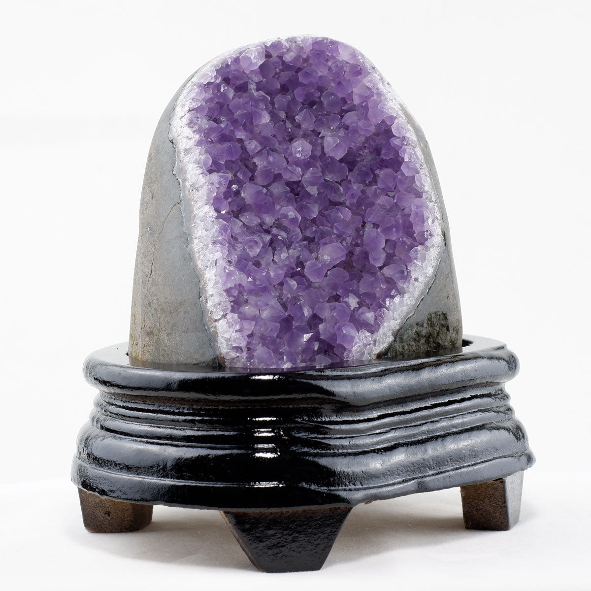 アメジスト クラスター ウルグアイ産 原石 amethyst 一点物 台座付属 182-7927