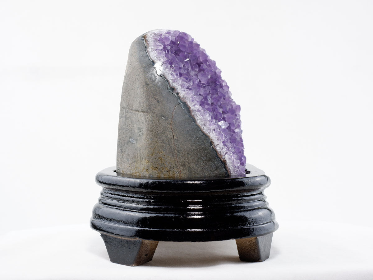 アメジスト クラスター ウルグアイ産 原石 amethyst 一点物 台座付属 182-7927