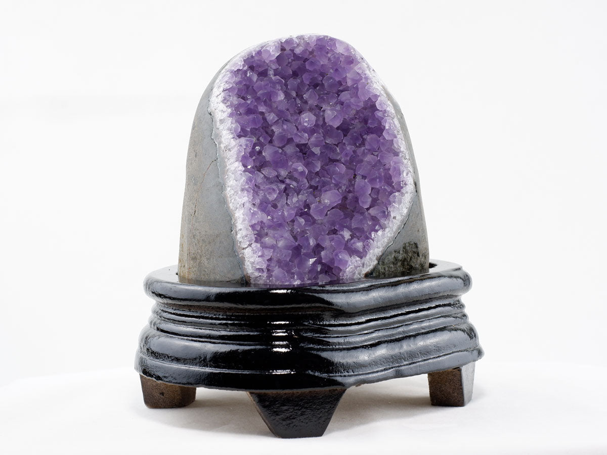 アメジスト クラスター ウルグアイ産 原石 amethyst 一点物 台座付属 182-7927