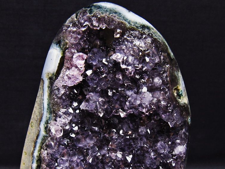 アメジスト クラスター ウルグアイ産 原石 amethyst 一点物 台座付属 182-7929