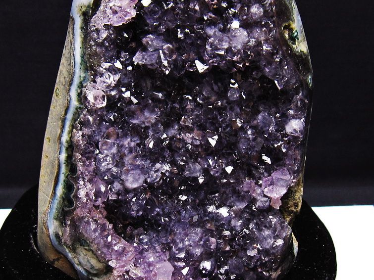 アメジスト クラスター ウルグアイ産 原石 amethyst 一点物 台座付属 182-7929