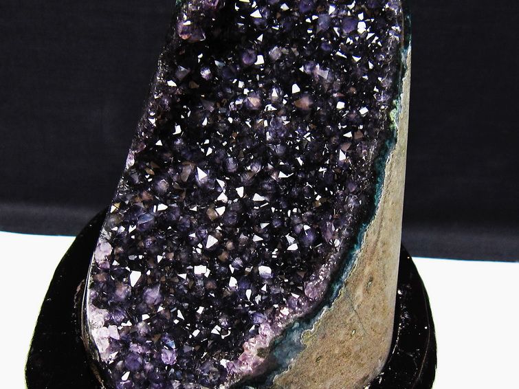 アメジスト クラスター ウルグアイ産 原石 amethyst 一点物 台座付属 182-7930