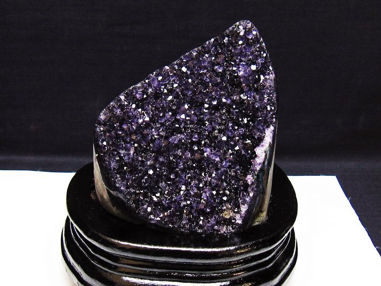 アメジスト クラスター ウルグアイ産 原石 amethyst 一点物 台座付属 182-7933 [sold out]
