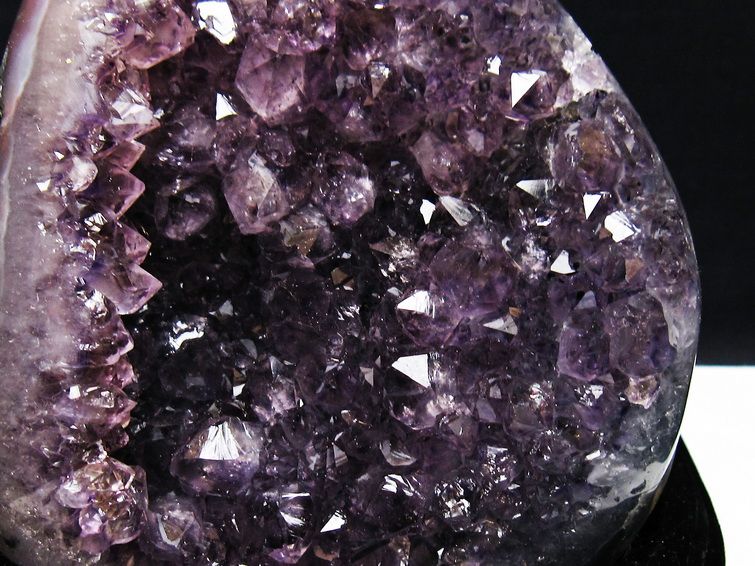 1.1Kg アメジスト クラスター ウルグアイ産 原石 amethyst 一点物 台座付属 182-7938