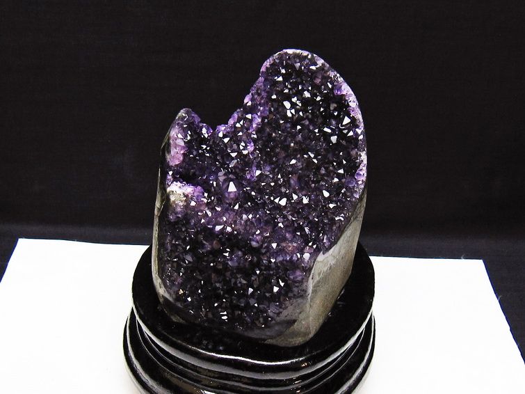 アメジスト クラスター ウルグアイ産 原石 amethyst 一点物 台座付属 182-7942 [sold out]