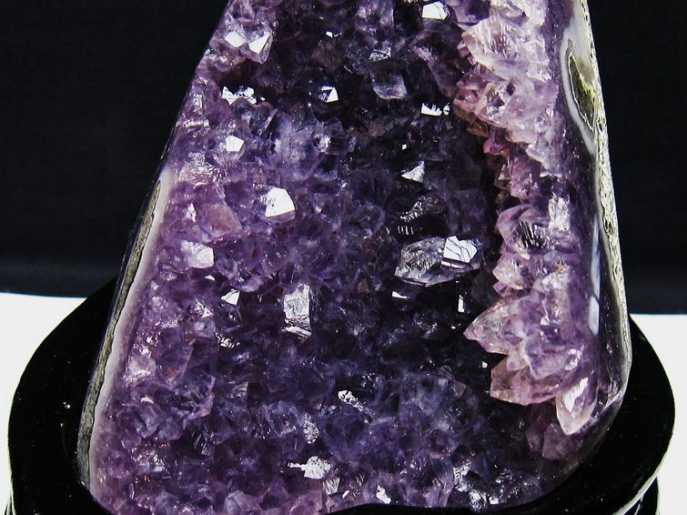 1.1Kg アメジスト クラスター ウルグアイ産 原石 amethyst 一点物 台座付属 182-7945