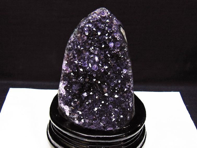 アメジスト クラスター ウルグアイ産 原石 amethyst 一点物 台座付属 182-7948 [sold out]