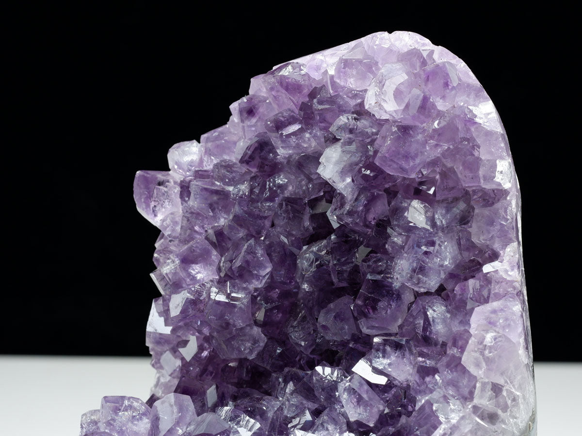 1.3Kg アメジスト クラスター ウルグアイ産 原石 amethyst 一点物 台座付属 182-7960