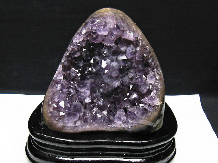 アメジスト クラスター ウルグアイ産 原石 amethyst 一点物 台座付属 182-7971