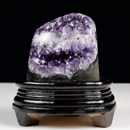 アメジスト クラスター ウルグアイ産 原石 amethyst 一点物 台座付属 182-7977