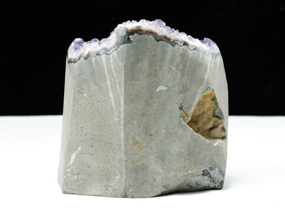 1.8Kg アメジスト クラスター ウルグアイ産 原石 amethyst 一点物 台座付属 182-7993