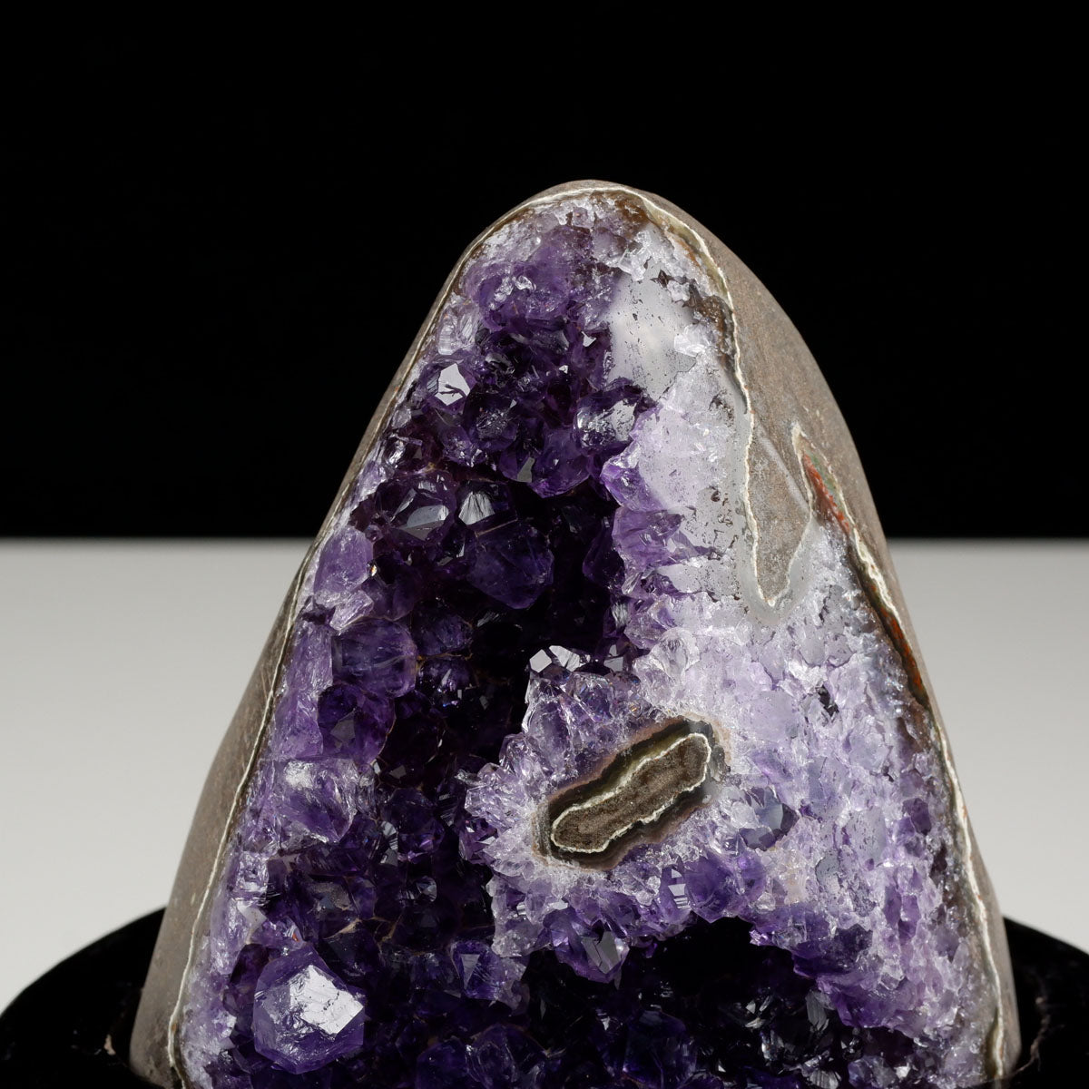 アメジスト クラスター ウルグアイ産 原石 amethyst 一点物 台座付属 182-8008