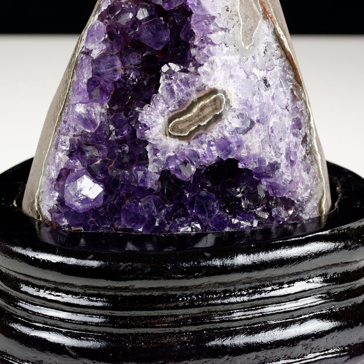 アメジスト クラスター ウルグアイ産 原石 amethyst 一点物 台座付属 182-8008