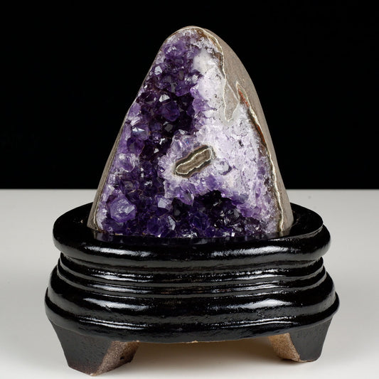 アメジスト クラスター ウルグアイ産 原石 amethyst 一点物 台座付属 182-8008