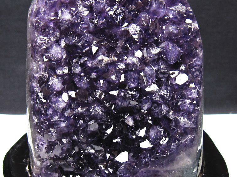 アメジスト クラスター ウルグアイ産 原石 amethyst 一点物 台座付属 182-8034