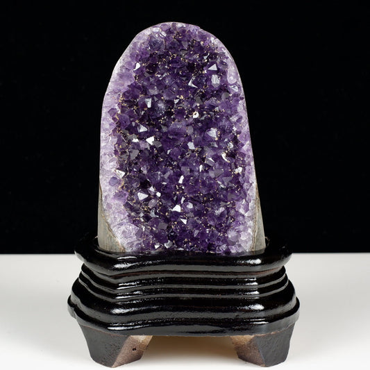 アメジスト クラスター ウルグアイ産 原石 amethyst 一点物 台座付属 182-8036
